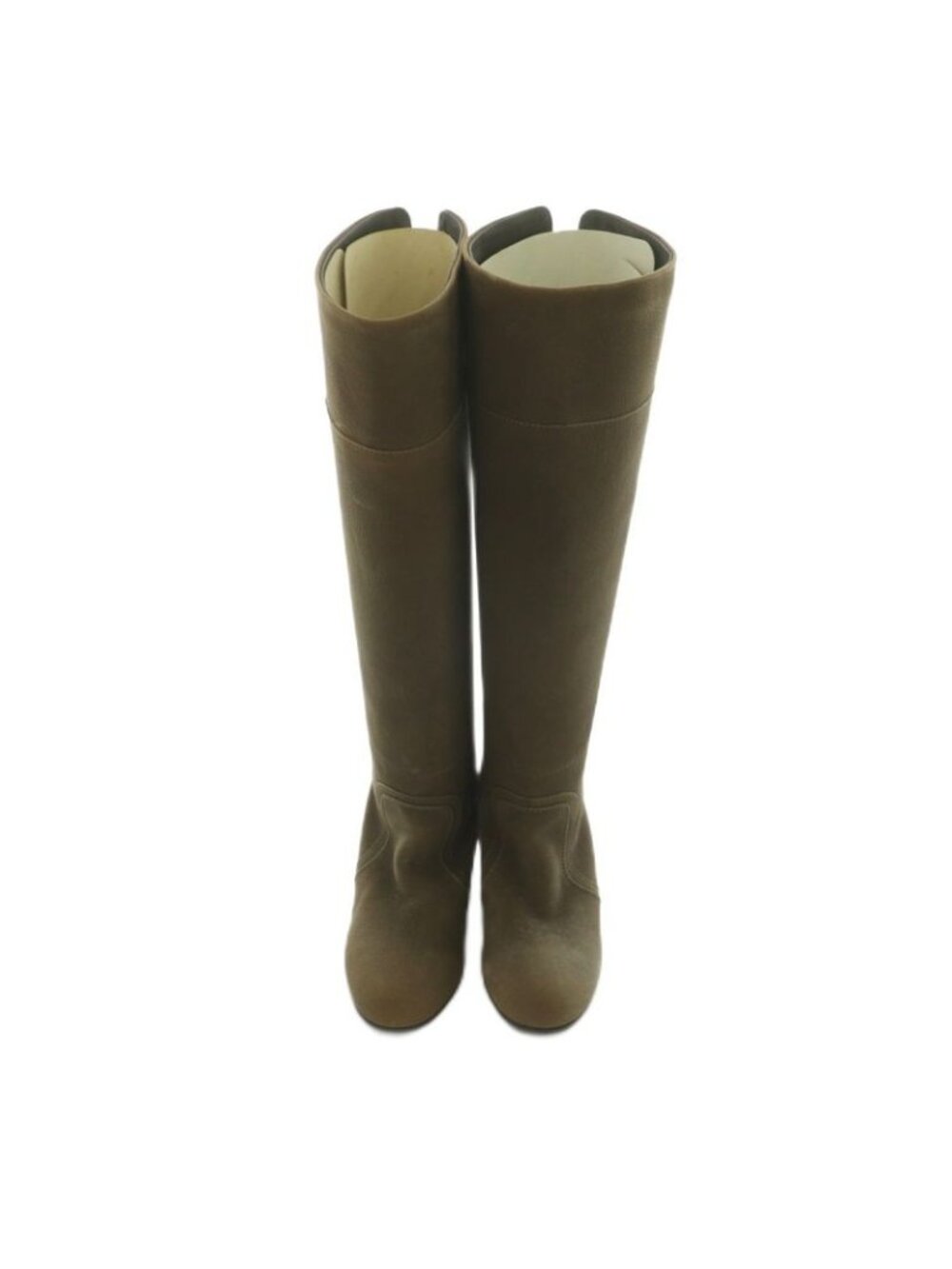 Chanel Long Boots Chunky Heel 35.5 Brown - Picture 4 of 9